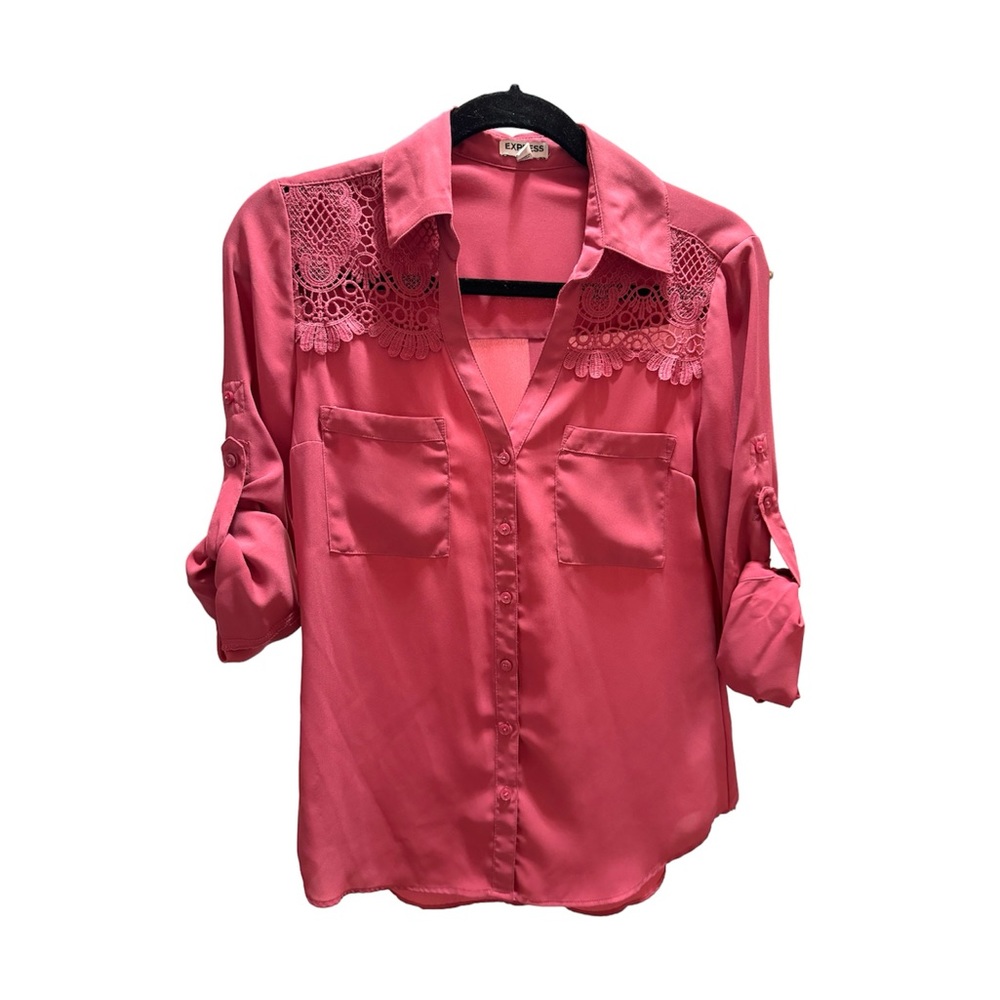 Express Portofino women’s pink blouse size S
